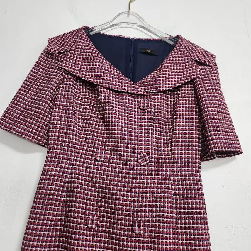 [BUNJANG] Zigot Double Button Midi Dress 55 / 지고트 더블버튼 미디원피스55