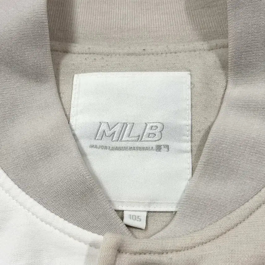[BUNJANG] MLB 뉴욕양키스 베이지 배색 바시티자켓 / MLB 뉴욕양키스 베이지 배색 바시티자켓