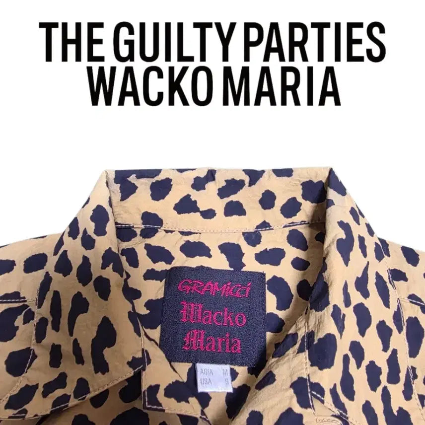 [BUNJANG] Wackomaria Gramicci Leopard Print Shirt / [M] Wackomaria x Gramicci 와코마리아 그라미치 셔츠