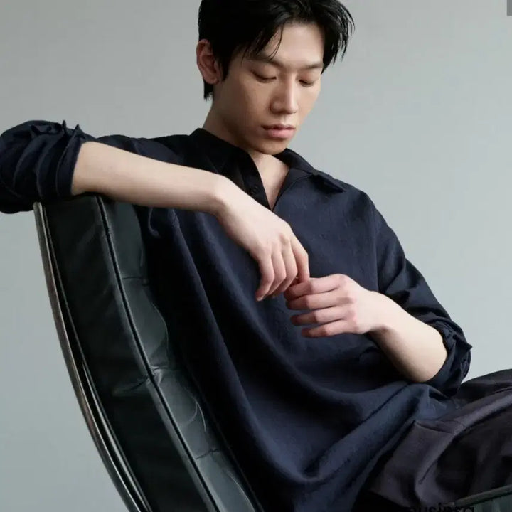 [BUNJANG] Musinsa Standard Relaxed Linen-Like Tunic Shirt / 릴렉스드 린넨 라이크 튜닉 셔츠 무신사 스텐다드