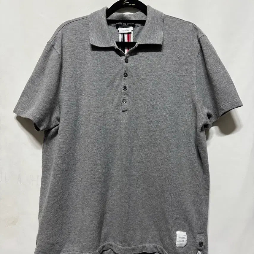 [BUNJANG] Thom Browne Tricolor Stripe Polo Shirt / 4 톰브라운 백삼선 스트라이프 카라티