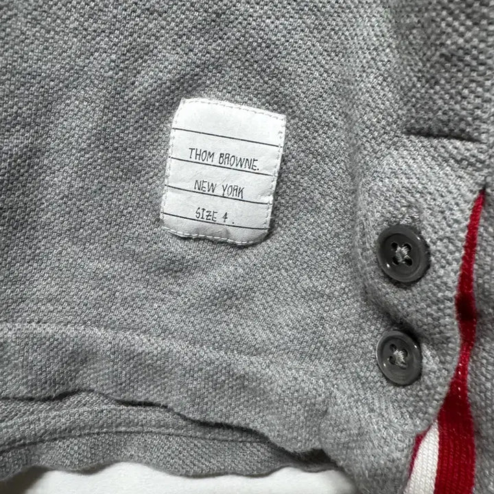[BUNJANG] Thom Browne Tricolor Stripe Polo Shirt / 4 톰브라운 백삼선 스트라이프 카라티