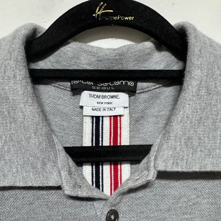 [BUNJANG] Thom Browne Tricolor Stripe Polo Shirt / 4 톰브라운 백삼선 스트라이프 카라티