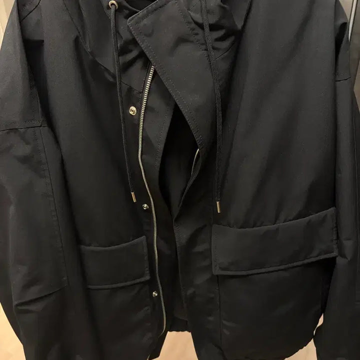[BUNJANG] TNGT Oversized Hooded Short Jumper Black 95 / tngt 오버핏 후드 숏 점퍼 블랙 95