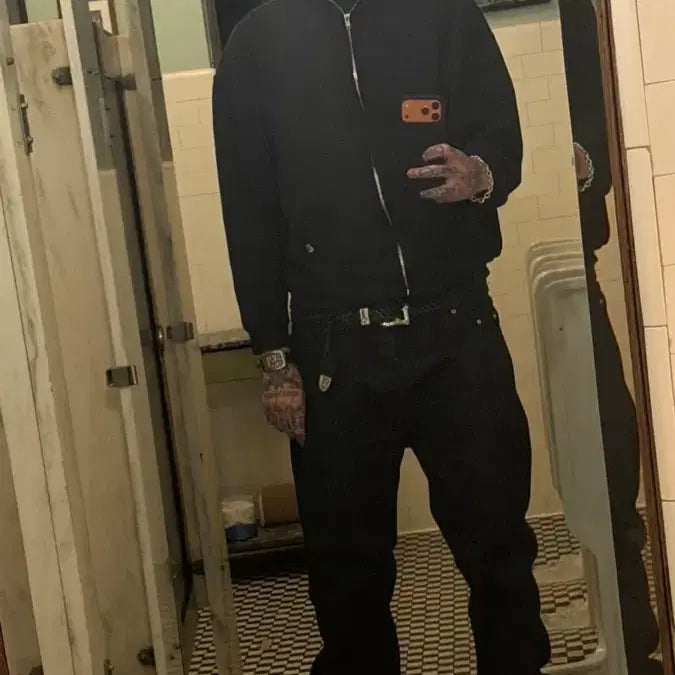 [BUNJANG] Russell Athletic Vintage Hoodie Black L / 빈티지 러셀 후드집업 블랙 L