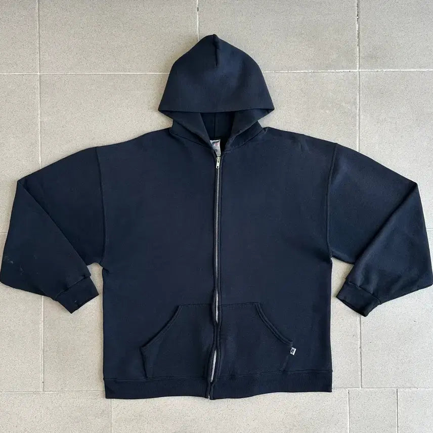 [BUNJANG] Russell Athletic Vintage Hoodie Black L / 빈티지 러셀 후드집업 블랙 L