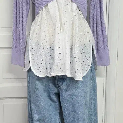 [BUNJANG] Knotty Lace Layered Cardigan / Knotty 나티 레이스레이어드 가디건