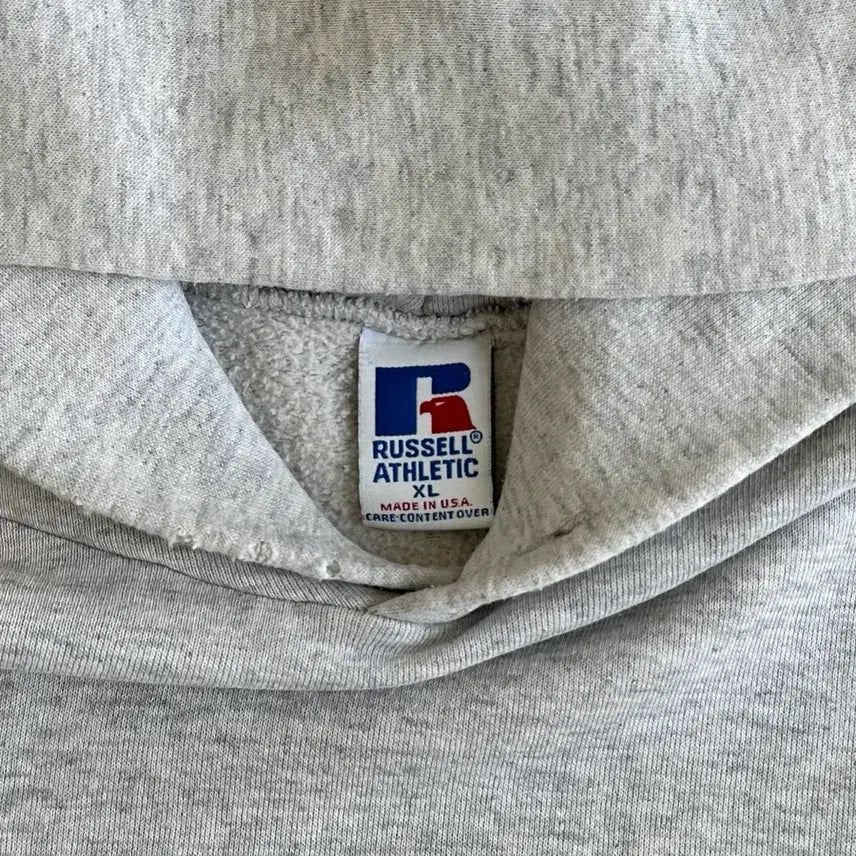 [SOLD OUT] 90s 빈티지 러셀 후드 밝은그레이 XL USA