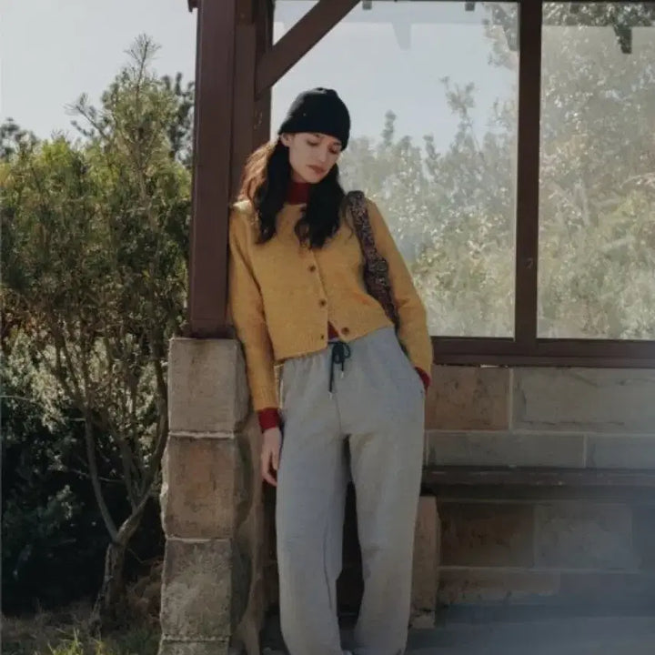 [BUNJANG] Sienne Walkman Sweatpants (Melange Gray) / 시엔느 워크맨 스웻팬츠 (Melange Gray)