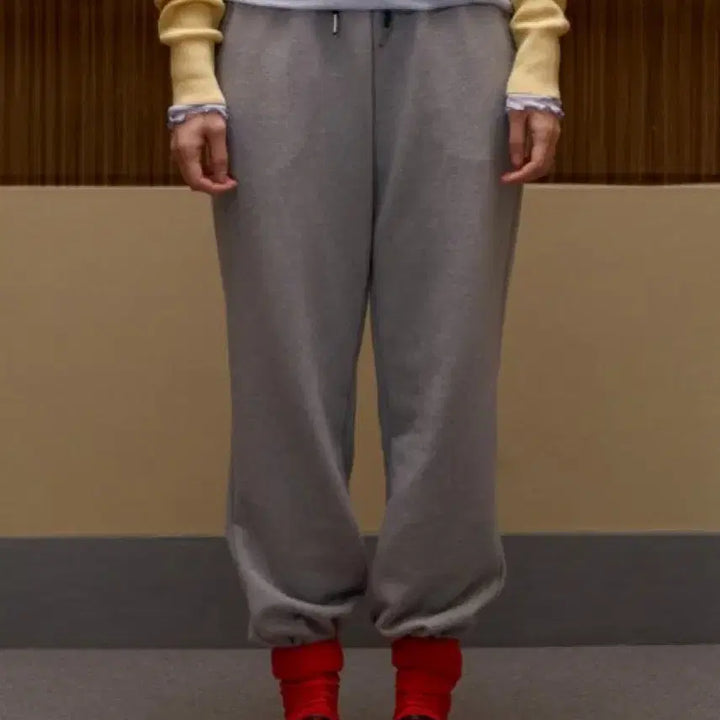 [BUNJANG] Sienne Walkman Sweatpants (Melange Gray) / 시엔느 워크맨 스웻팬츠 (Melange Gray)
