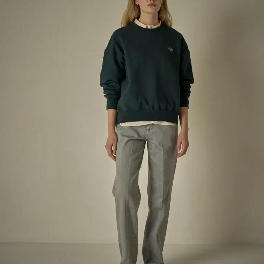 [BUNJANG] Facade Pattern Nstga Sweatshirt (Forest Green, M) / 파사드패턴 Nstga 스웻셔츠 (Forest Green / M)