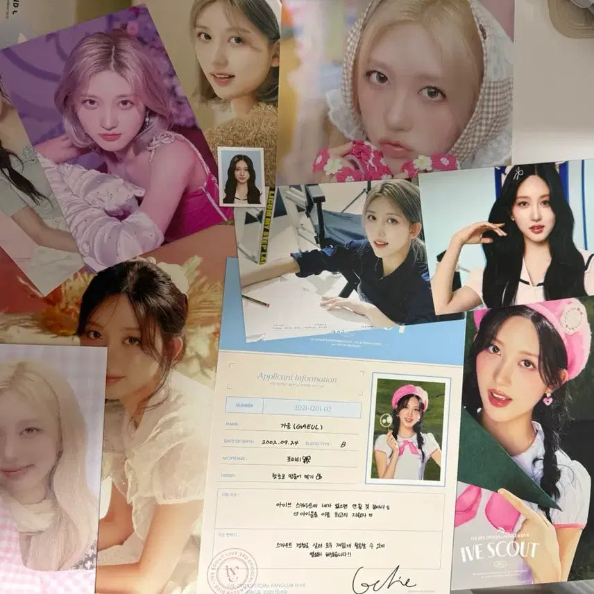 [BUNJANG] IVE Gaeul Postcard and Poster Bundle Set / 아이브 가을 엽서 및 포스터 일괄 판매