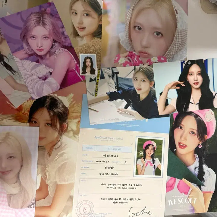 [BUNJANG] IVE Gaeul Postcard and Poster Bundle Set / 아이브 가을 엽서 및 포스터 일괄 판매