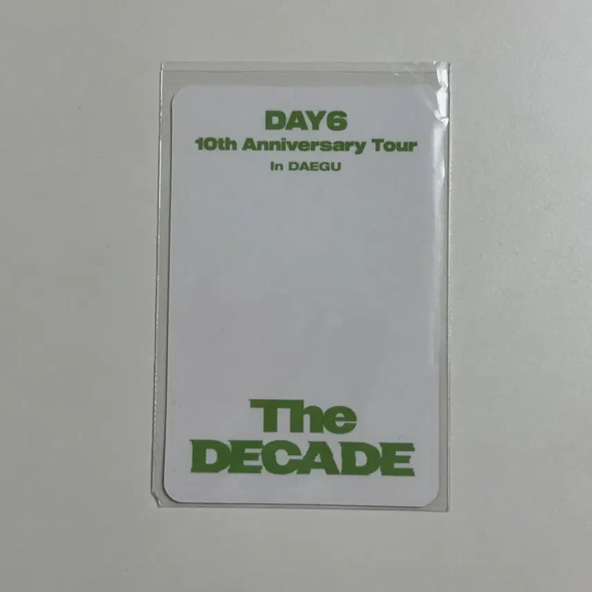[SOLD OUT] 데이식스 더데케이드 대구 첫콘 원필 포카
