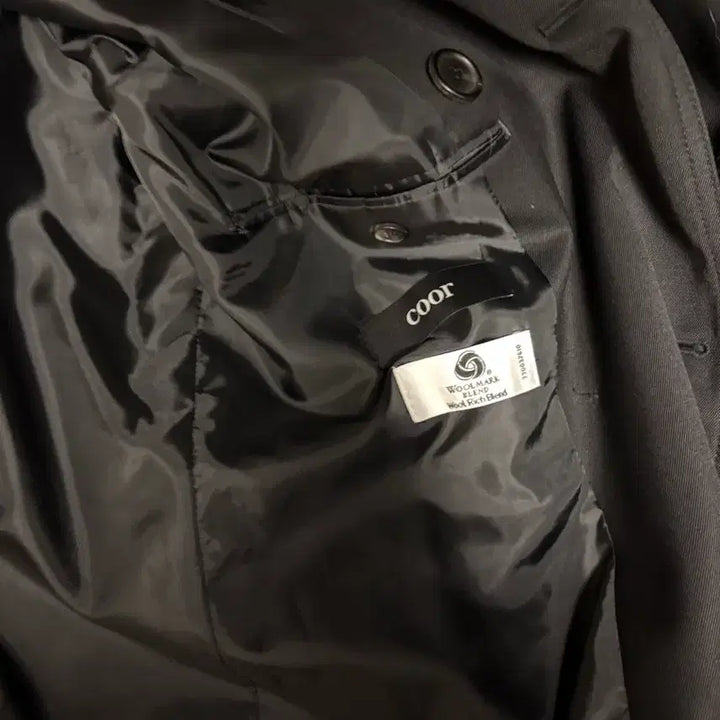 [BUNJANG] Coore Double Trench Coat M Black / 쿠어 더블 트렌치코트 m 블랙 팝니다