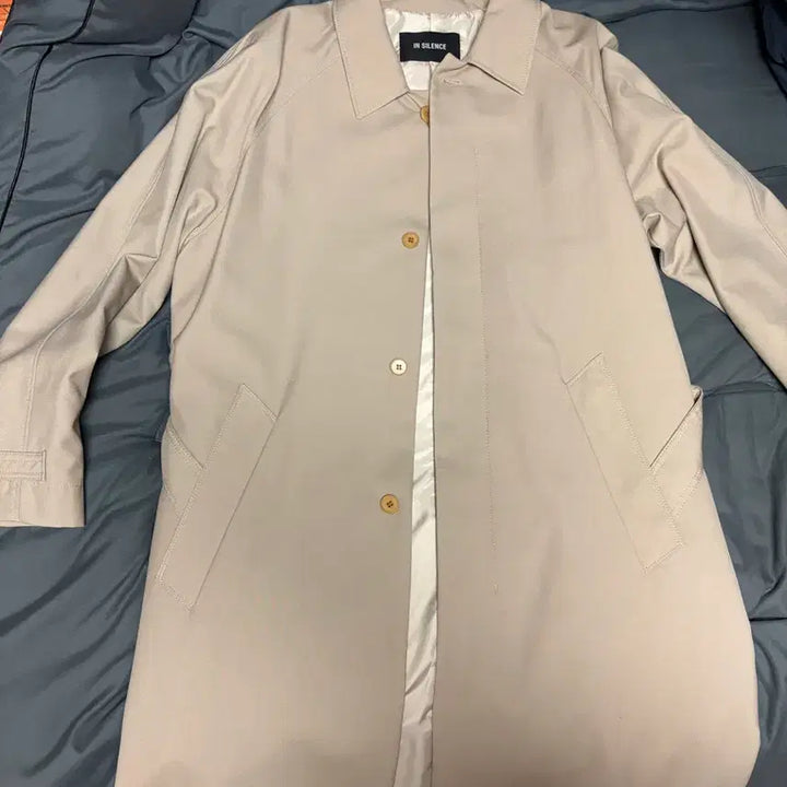 [BUNJANG] In Silence Beige Trench Coat M / 인사일런스 싱글 베이지 트렌치코트 m 팝니다