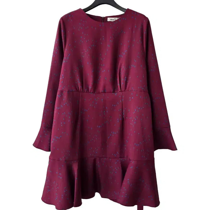 [SOLD OUT] 66-77)버건디 뒷리본 원피스/새제품