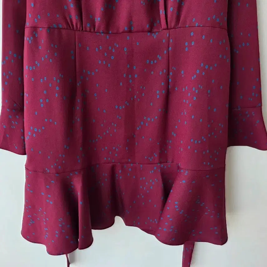 [SOLD OUT] 66-77)버건디 뒷리본 원피스/새제품