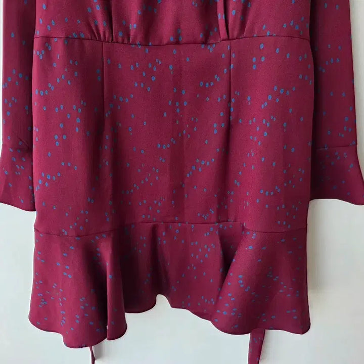 [SOLD OUT] 66-77)버건디 뒷리본 원피스/새제품