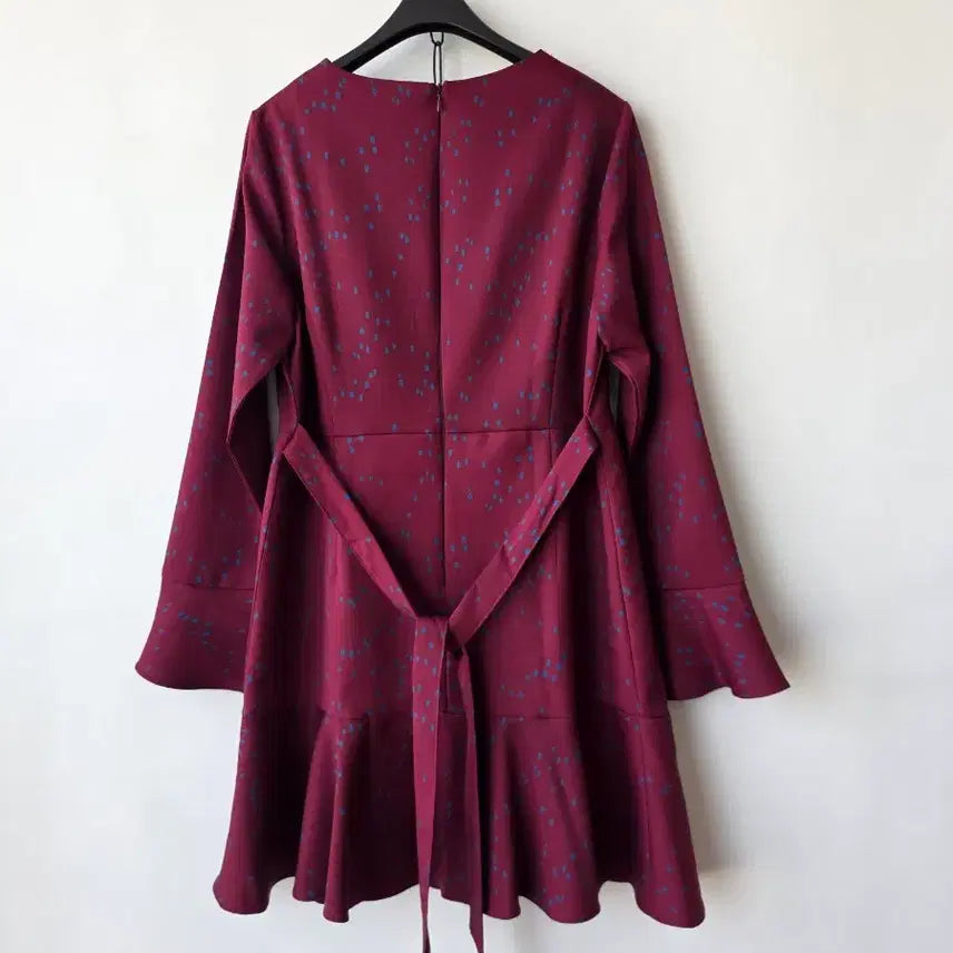 [SOLD OUT] 66-77)버건디 뒷리본 원피스/새제품