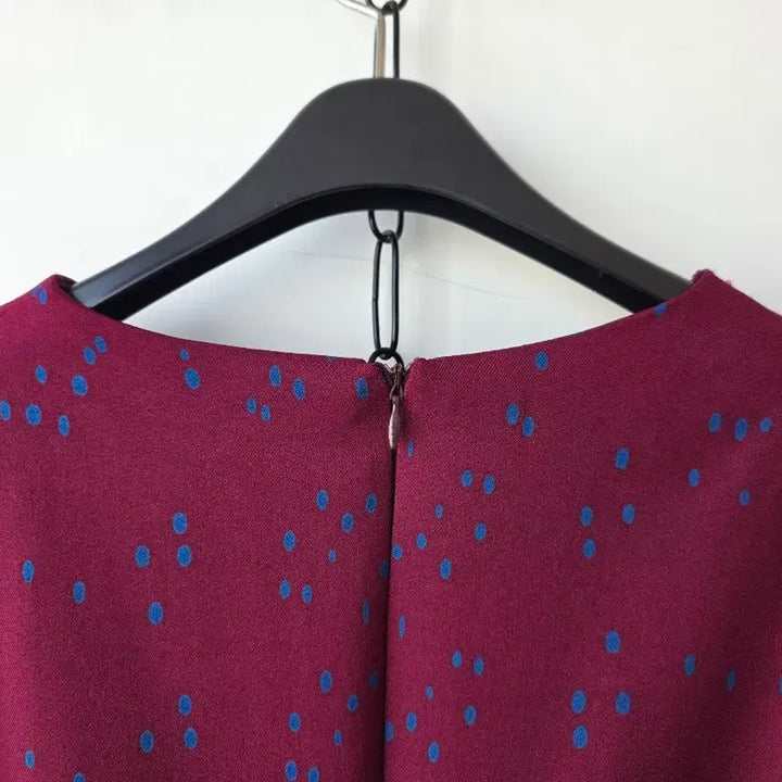 [SOLD OUT] 66-77)버건디 뒷리본 원피스/새제품