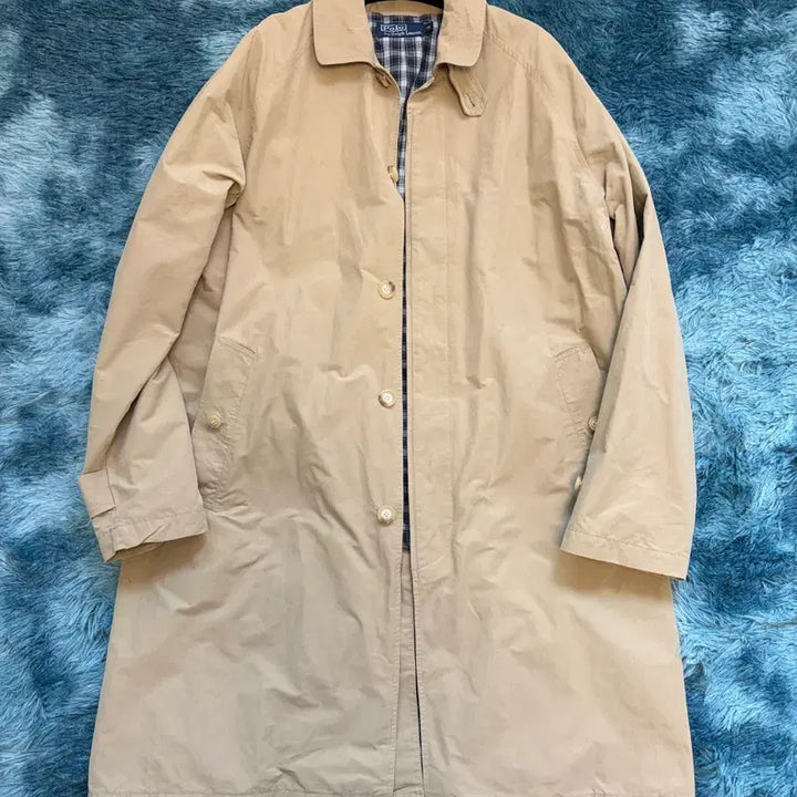 [BUNJANG] Polo Ralph Lauren Beige Trench Coat / 폴로 랄프로렌 베이지 트렌치 코트