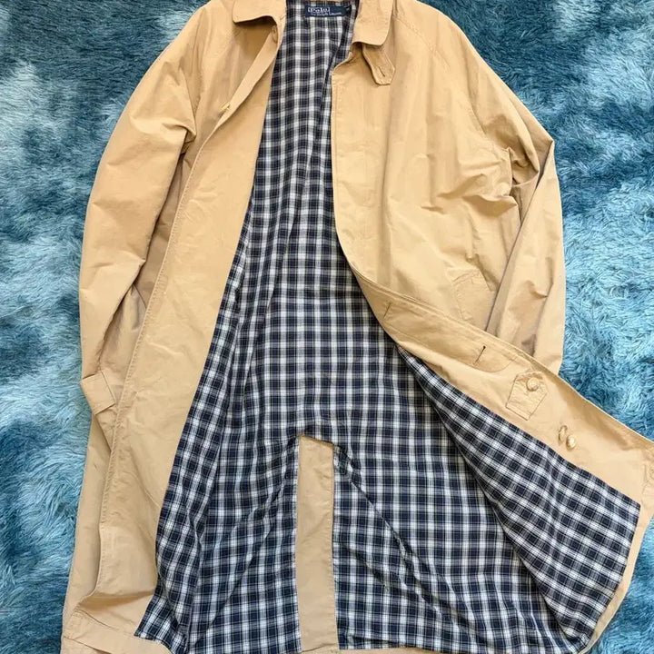 [BUNJANG] Polo Ralph Lauren Beige Trench Coat / 폴로 랄프로렌 베이지 트렌치 코트