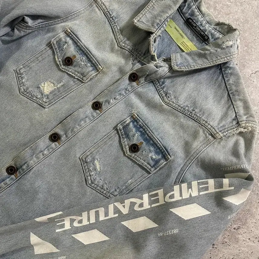[BUNJANG] Off-White Temperature Shirt / OFF-WHITE TEMPERATURE SHIRT