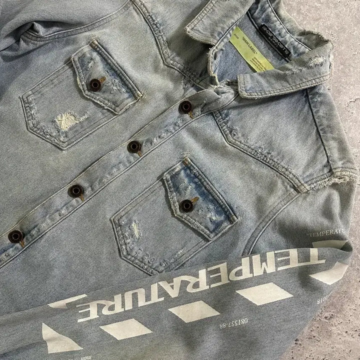 [BUNJANG] Off-White Temperature Shirt / OFF-WHITE TEMPERATURE SHIRT