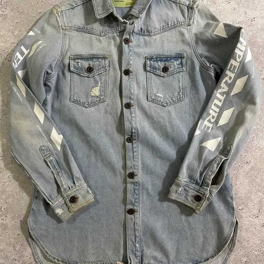 [BUNJANG] Off-White Temperature Shirt / OFF-WHITE TEMPERATURE SHIRT