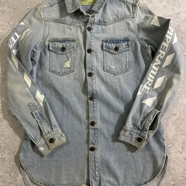 [BUNJANG] Off-White Temperature Shirt / OFF-WHITE TEMPERATURE SHIRT