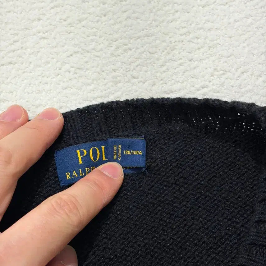 [BUNJANG] Polo Ralph Lauren Cocoa Bear Knit Sweater / 폴로 랄프로렌 코코아 베어 니트 L 105