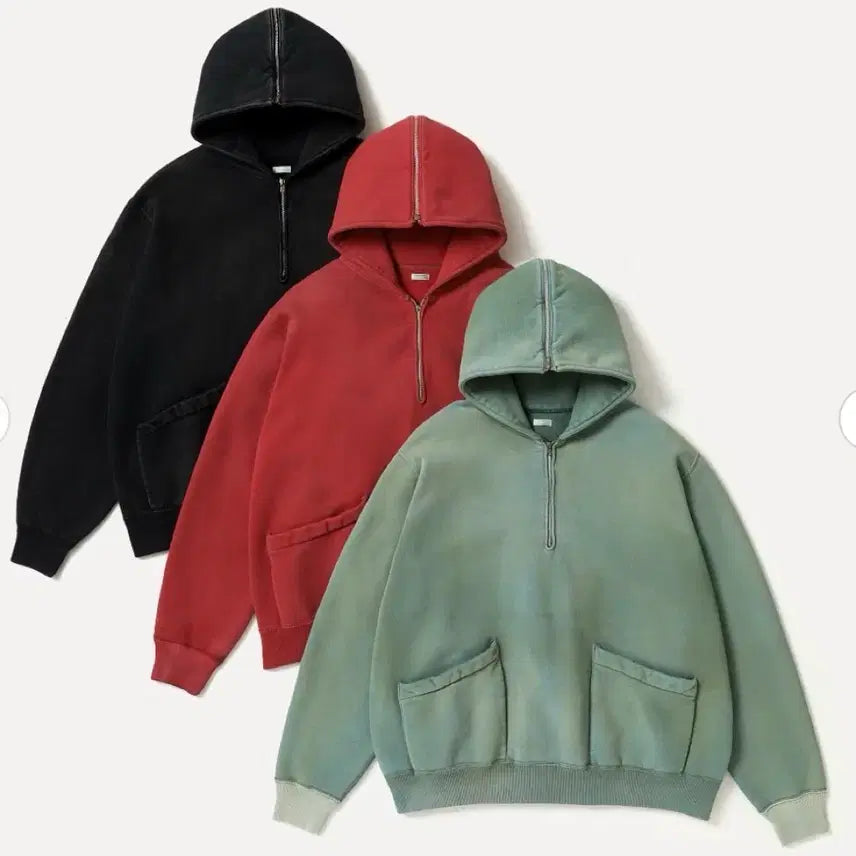 [SOLD OUT] 아프레쎄 26SAP-05-13 하프 후드 집업
