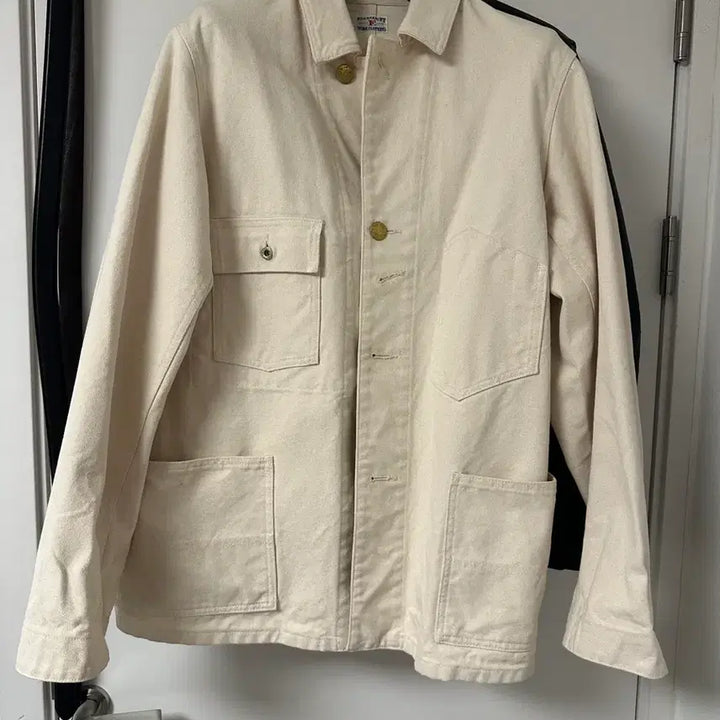 [BUNJANG] Fullcount 20SS Ecru Chore Jacket Size 42 / 풀카운트 20ss 에크루 초어자켓42