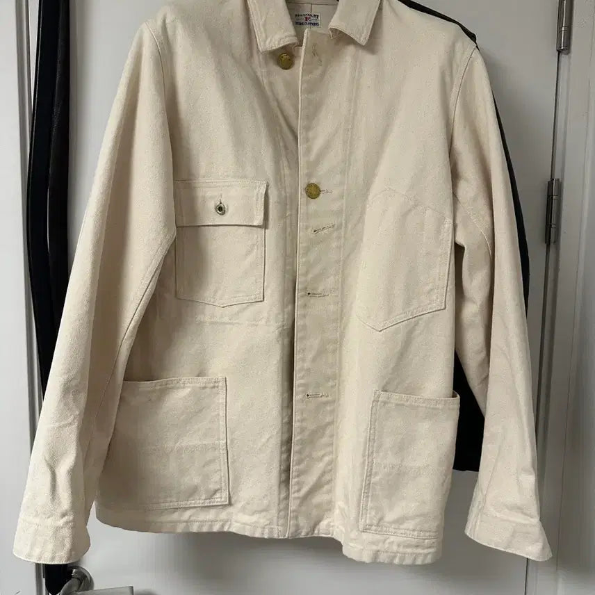 [BUNJANG] Fullcount 20SS Ecru Chore Jacket Size 42 / 풀카운트 20ss 에크루 초어자켓42