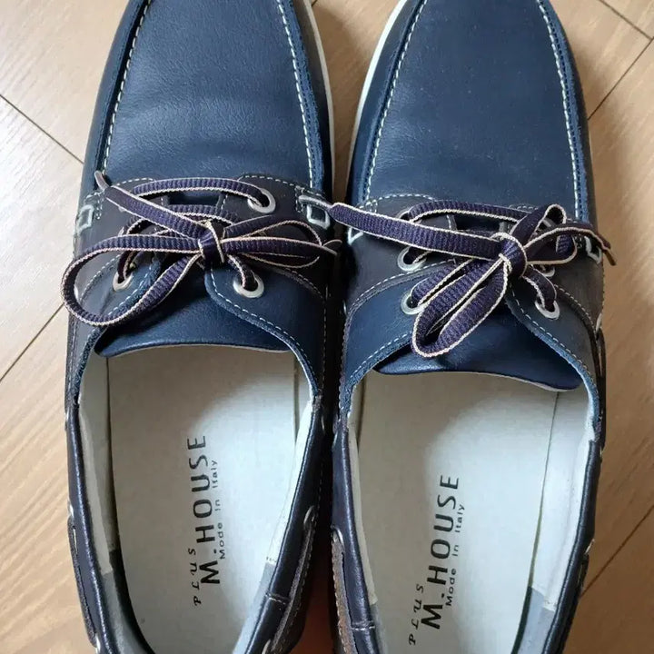 [BUNJANG] Plus M House Navy Boat Shoes Size 265 / 플러스엠하우스 네이비 보트 슈즈 265