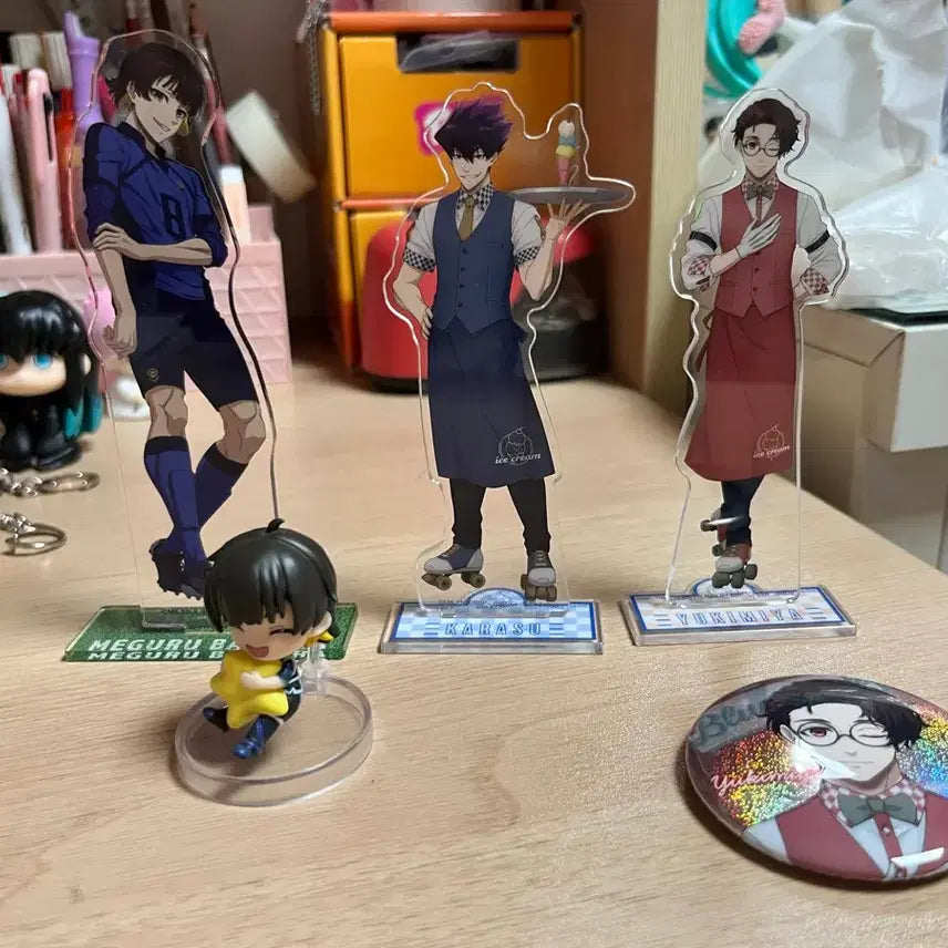 [BUNJANG] Blue Lock Batch Acrylic, Can Badge Bundle Set - Bachira / 일괄) 블루록 아크릴, 캔뱃지 일괄 판매 - 바치라