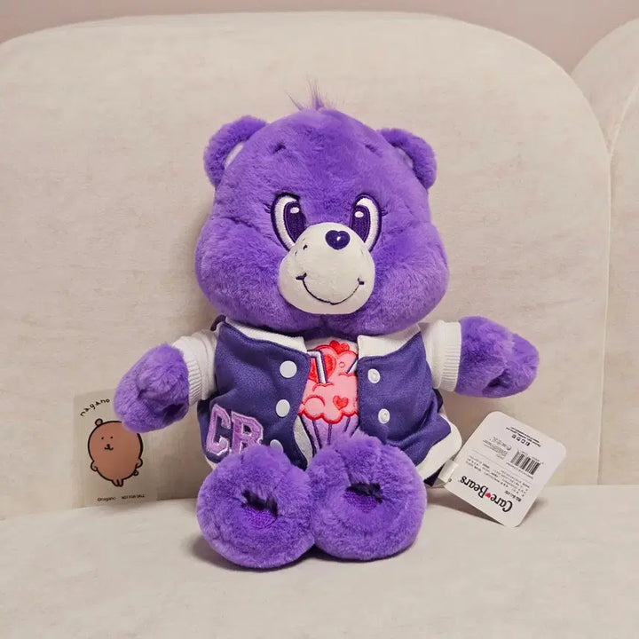 [BUNJANG] Care Bears High School Plush Toy Purple / 정품 케어베어 하이스쿨 인형 보라