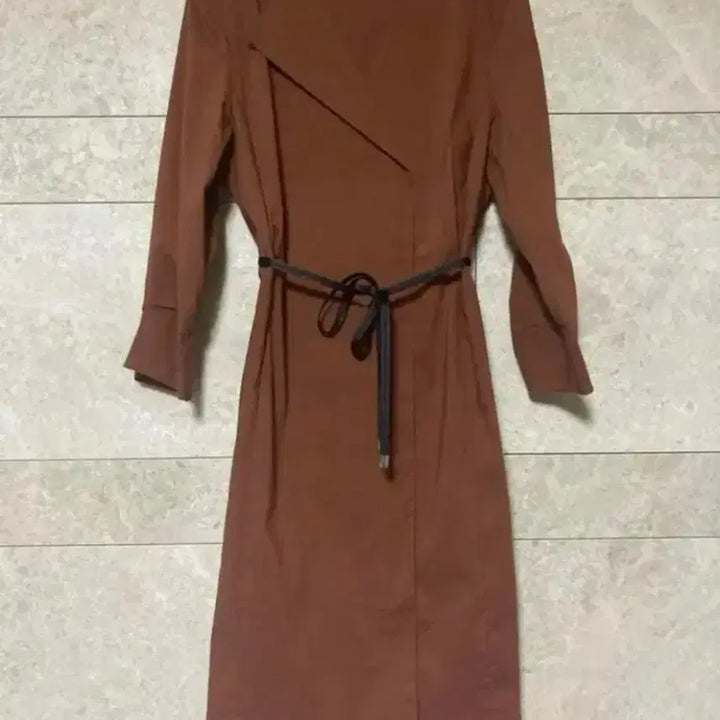 [BUNJANG] Ecole Spring/Autumn Brown Midi Dress / 에꼴 춘추  원피스
