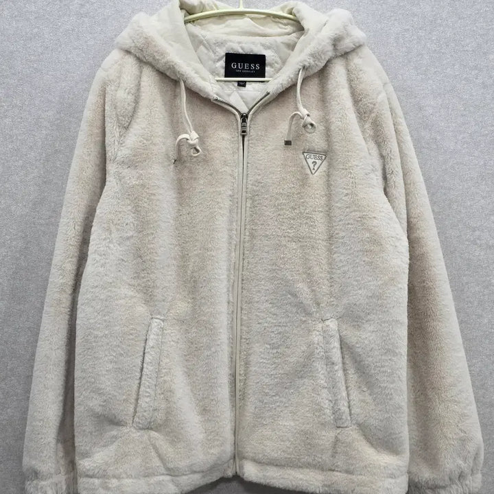 [BUNJANG] GUESS Faux Fur Hooded Zip-Up Jacket / 게스(GUESS) 퍼 후드 집업 자켓