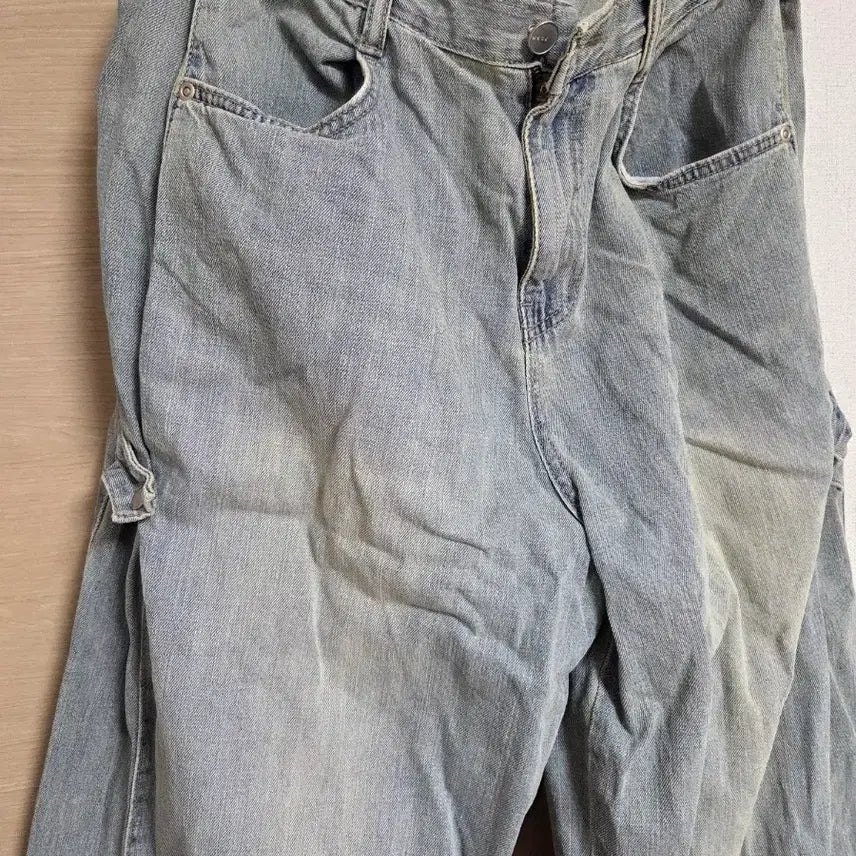 [SOLD OUT] [판도라핏] 빈티지 카고 와이드 청바지