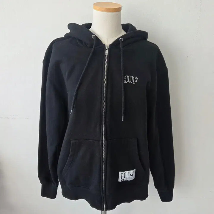 [BUNJANG] HUF Black Hooded Zip-up Jacket / 빈티지 만원샵 HUF 블랙 후드 집업