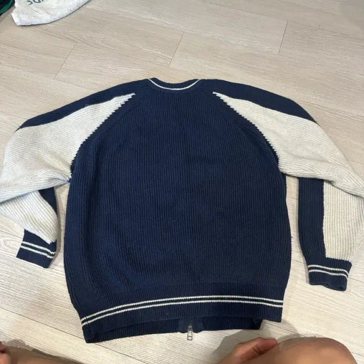 [BUNJANG] VIVASTUDIO Knit Zip-up Navy M / 비바스튜디오 니트 집업 네이비 M