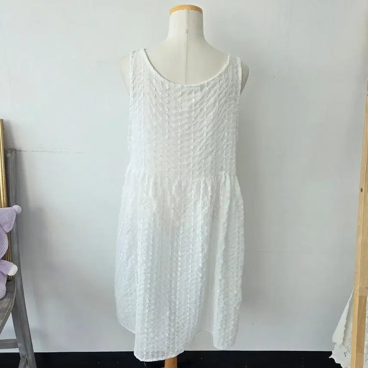 [SOLD OUT] 빈티지 만원샵 화이트 러블리 롱 뷔스티에
