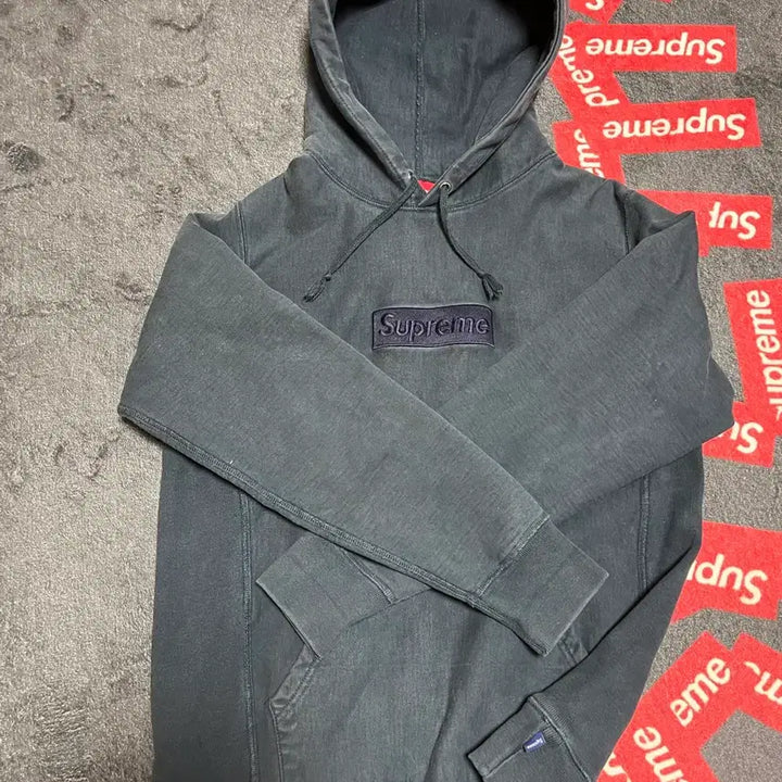 [SOLD OUT] 슈프림 박스 로고 후드 그레이
