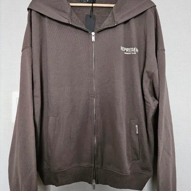 [BUNJANG] Represent Owners Club Brown Hoodie / 리프레젠트 오너스 클럽 후드 집업 브라운