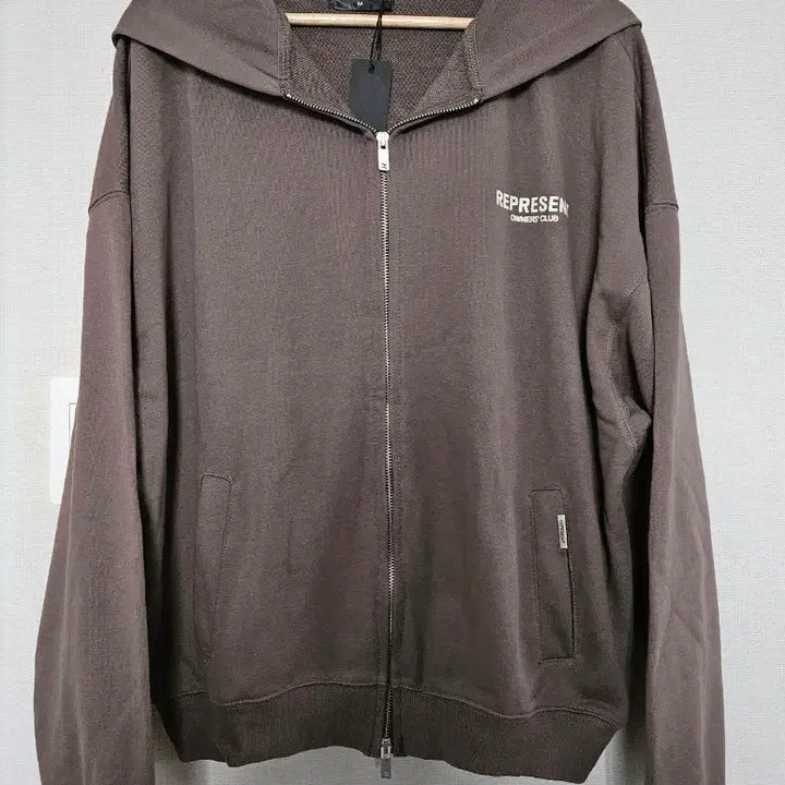 [BUNJANG] Represent Owners Club Brown Hoodie / 리프레젠트 오너스 클럽 후드 집업 브라운
