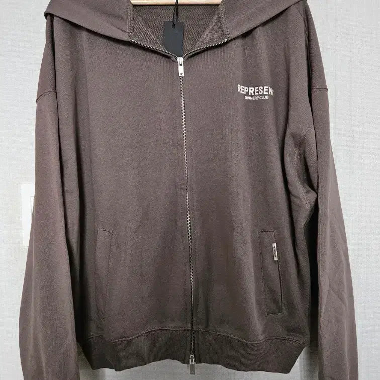 [BUNJANG] Represent Owners Club Brown Hoodie / 리프레젠트 오너스 클럽 후드 집업 브라운