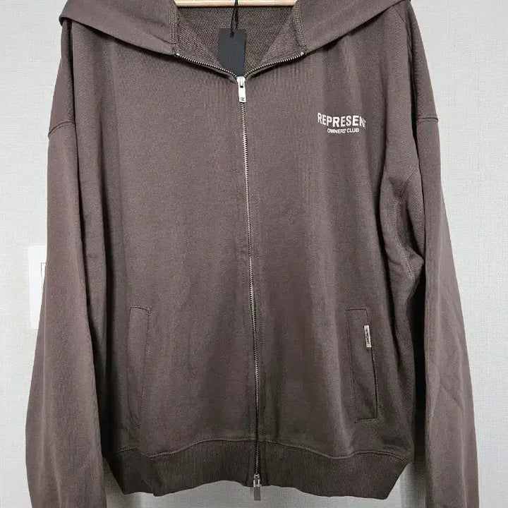 [BUNJANG] Represent Owners Club Brown Hoodie / 리프레젠트 오너스 클럽 후드 집업 브라운