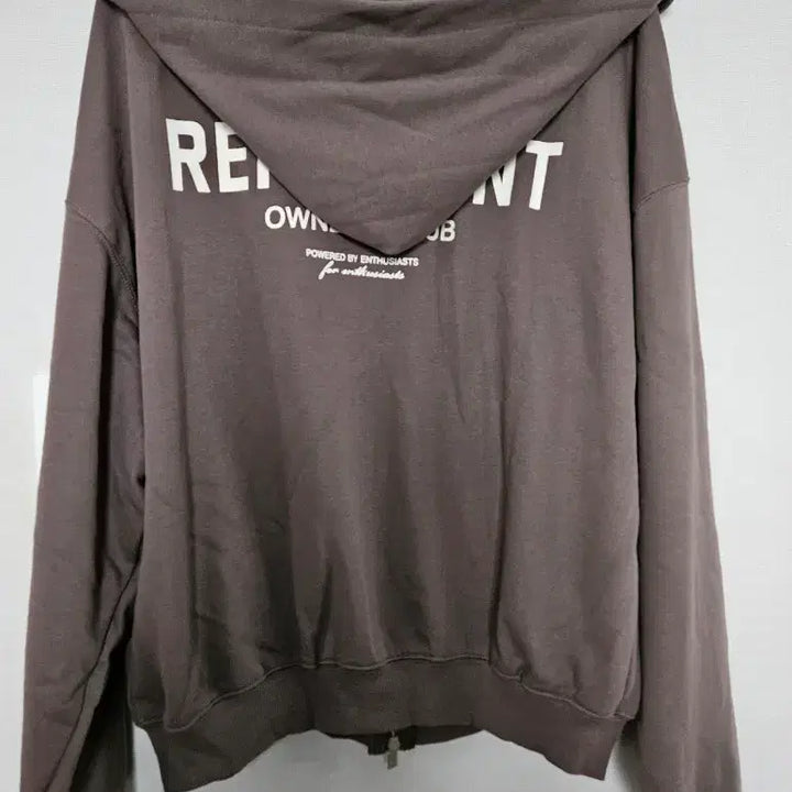 [BUNJANG] Represent Owners Club Brown Hoodie / 리프레젠트 오너스 클럽 후드 집업 브라운